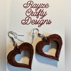 Wood earrings